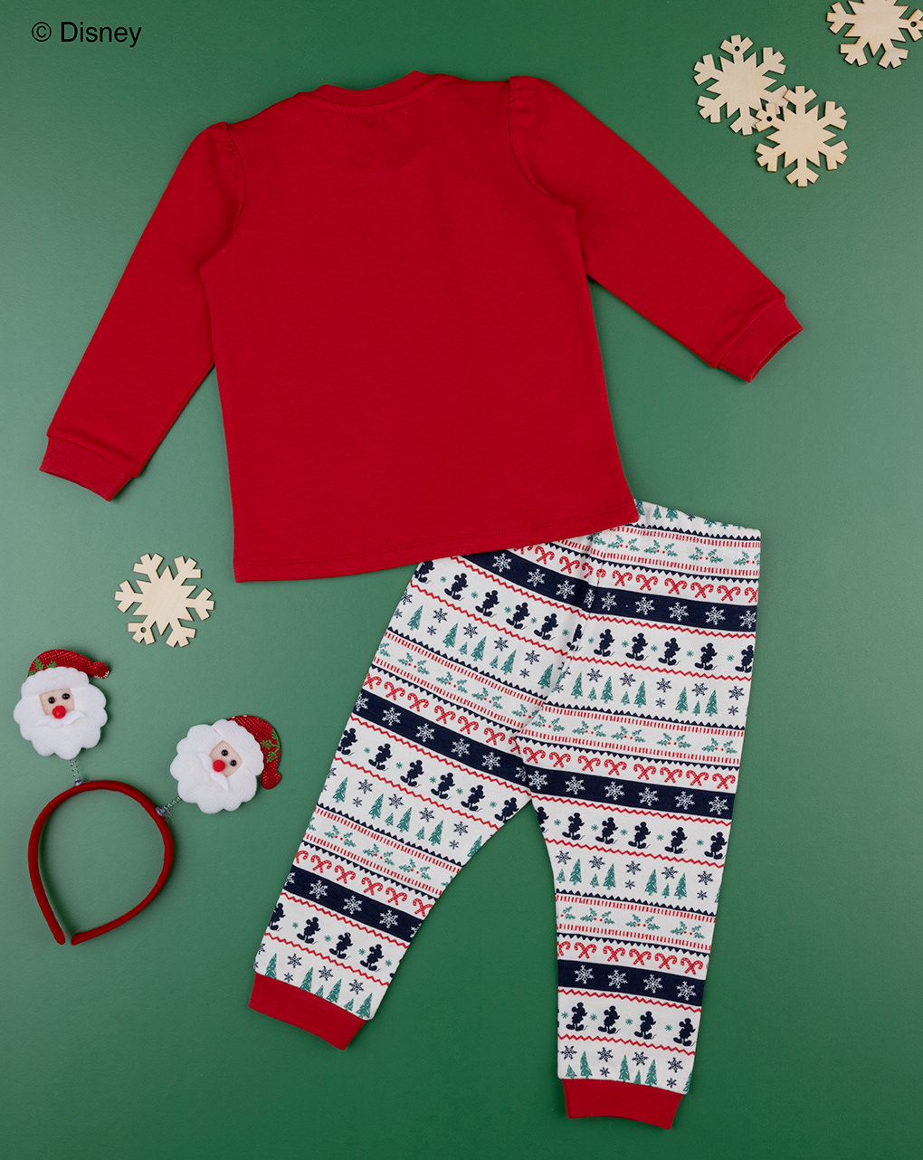 Pigiama felpato baby "minnie natale"