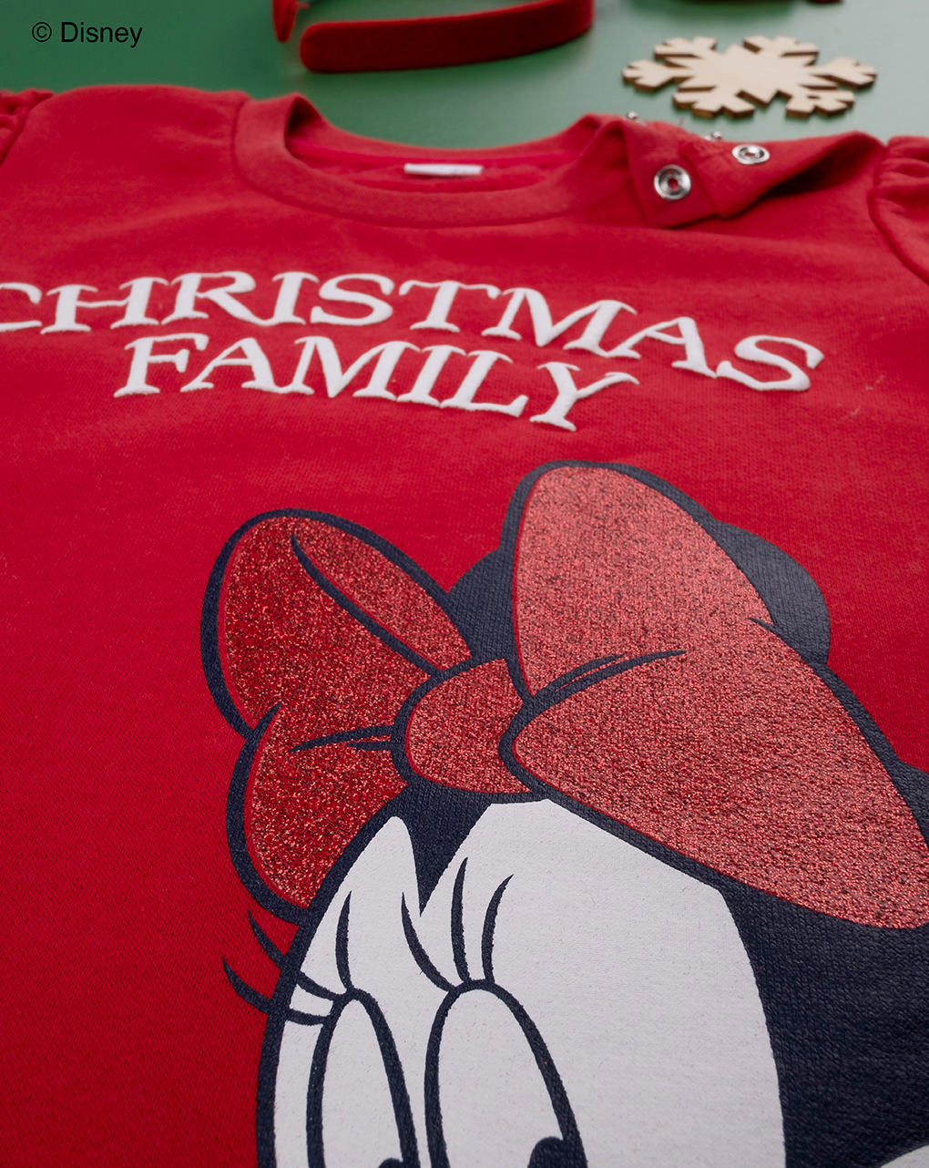 Pigiama felpato baby "minnie natale"