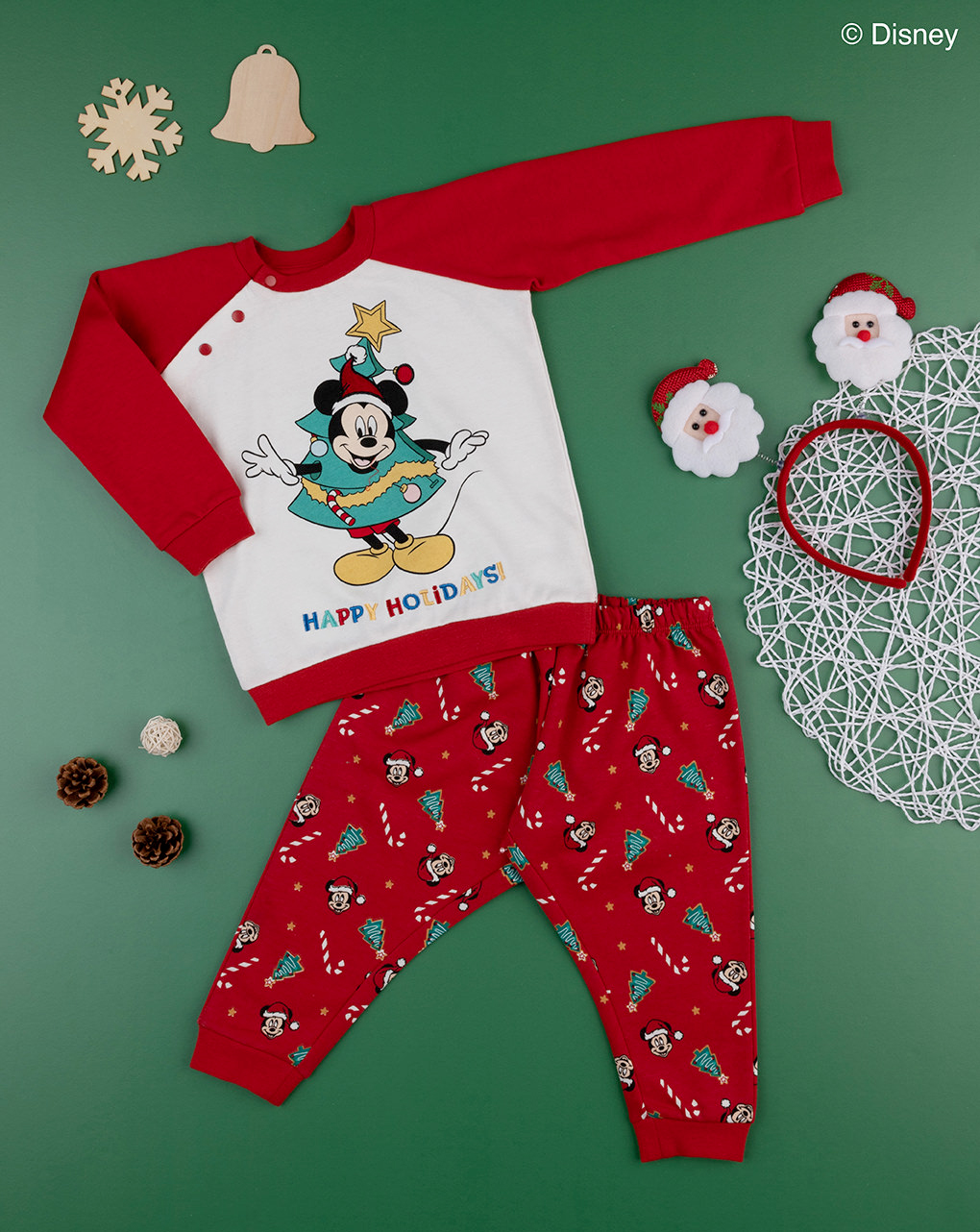 Pigiama bimbo natale micky