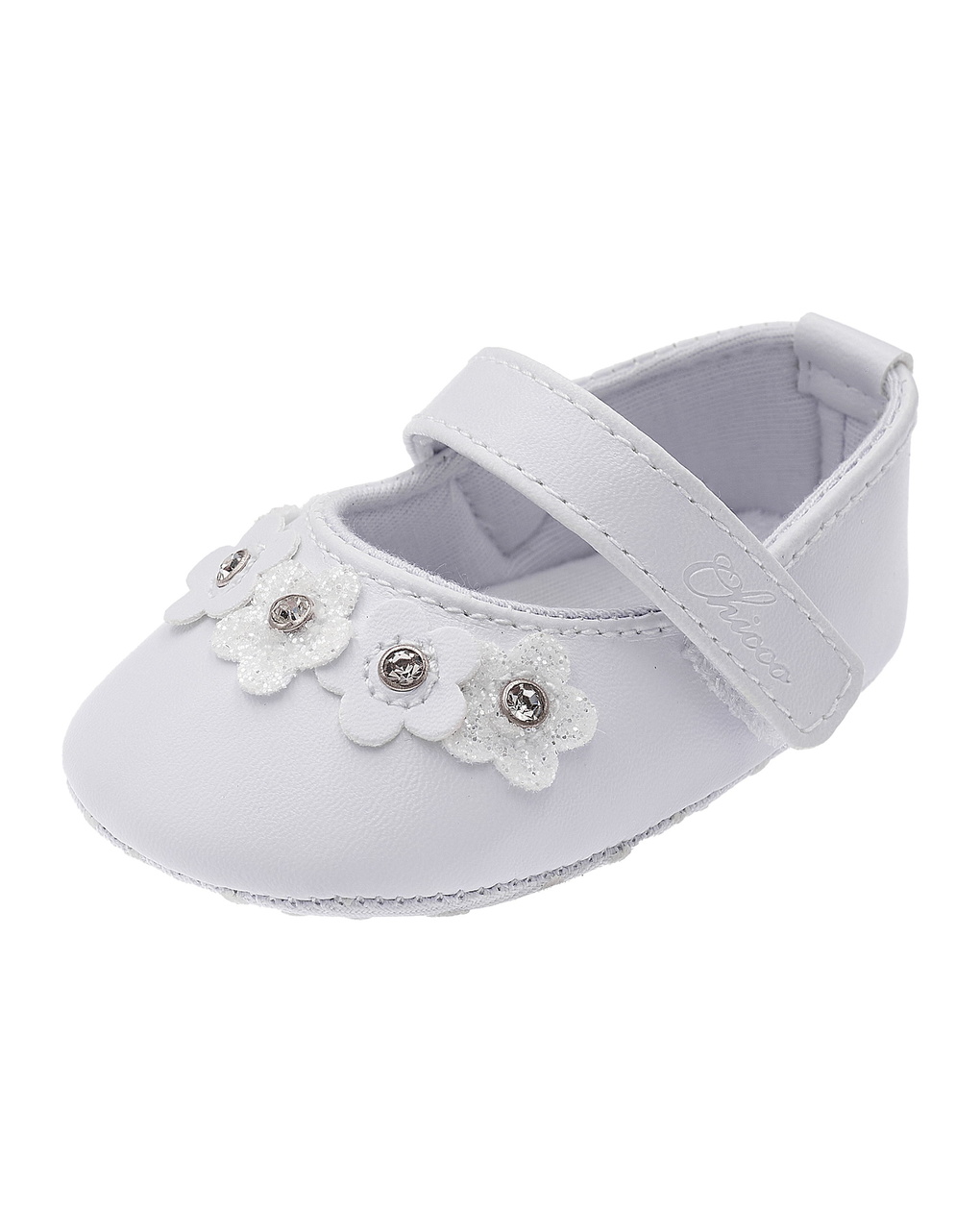 Ballerina bianca chicco neonata con strappo