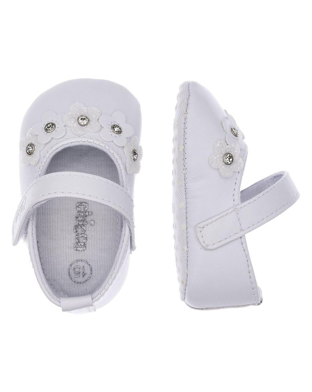 Ballerina bianca chicco neonata con strappo