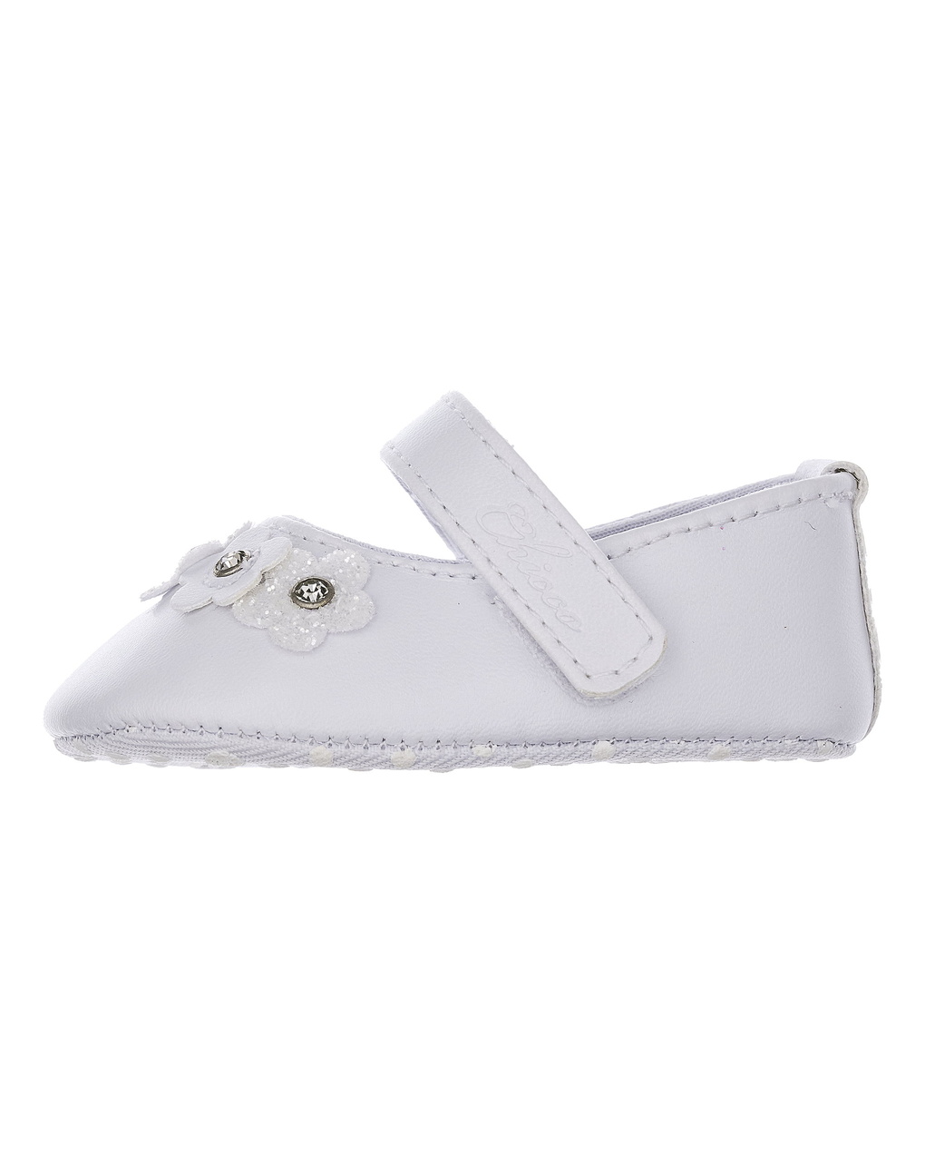 Ballerina bianca chicco neonata con strappo