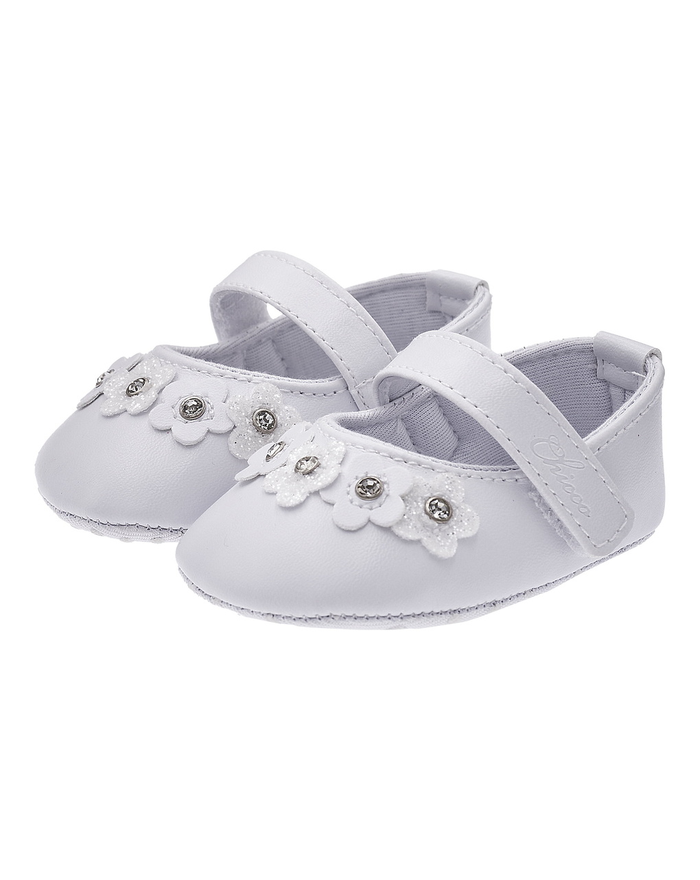 Ballerina bianca chicco neonata con strappo