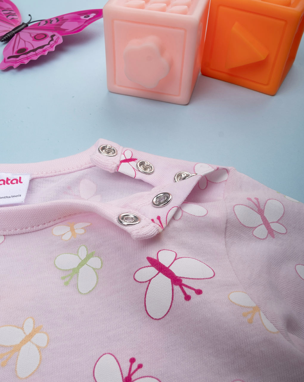 Pigiama bimba rosa farfalle