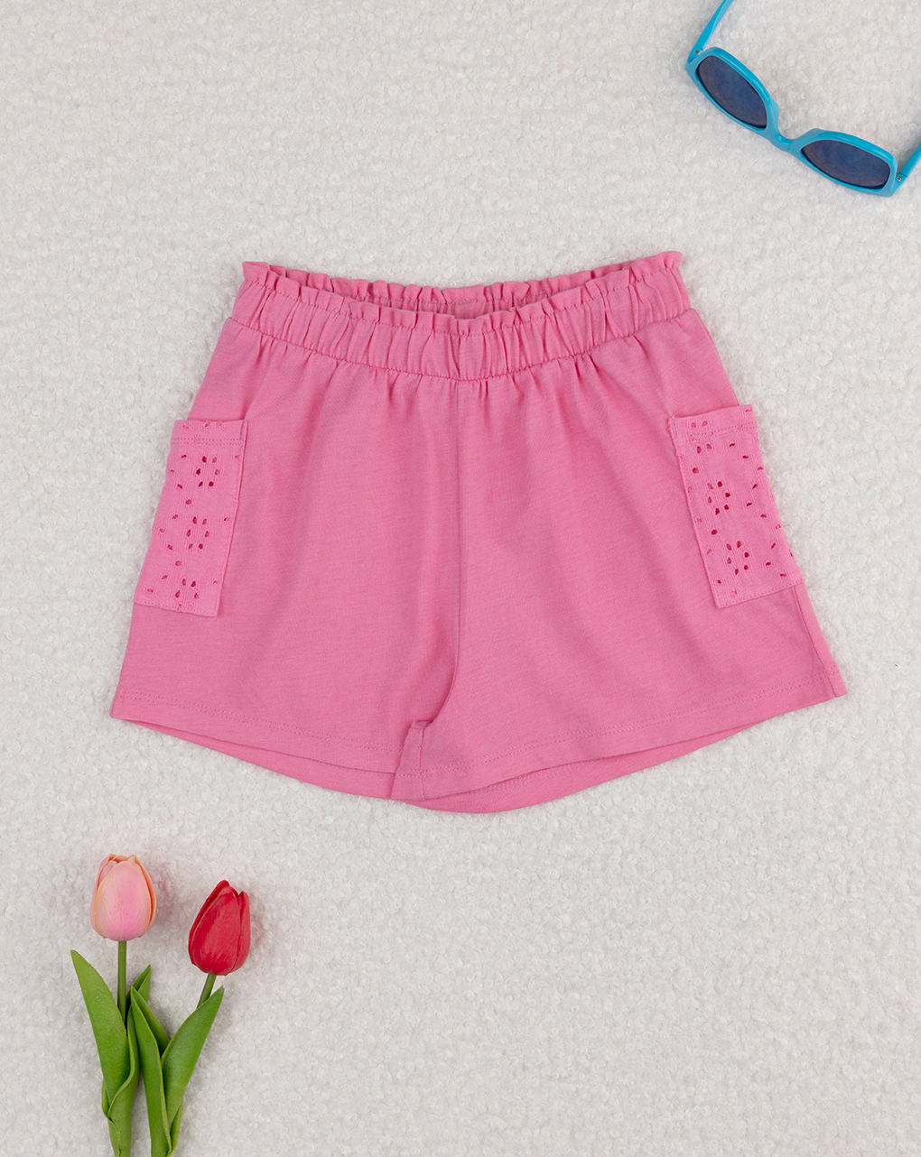 Shorts bimba sangallo rosa