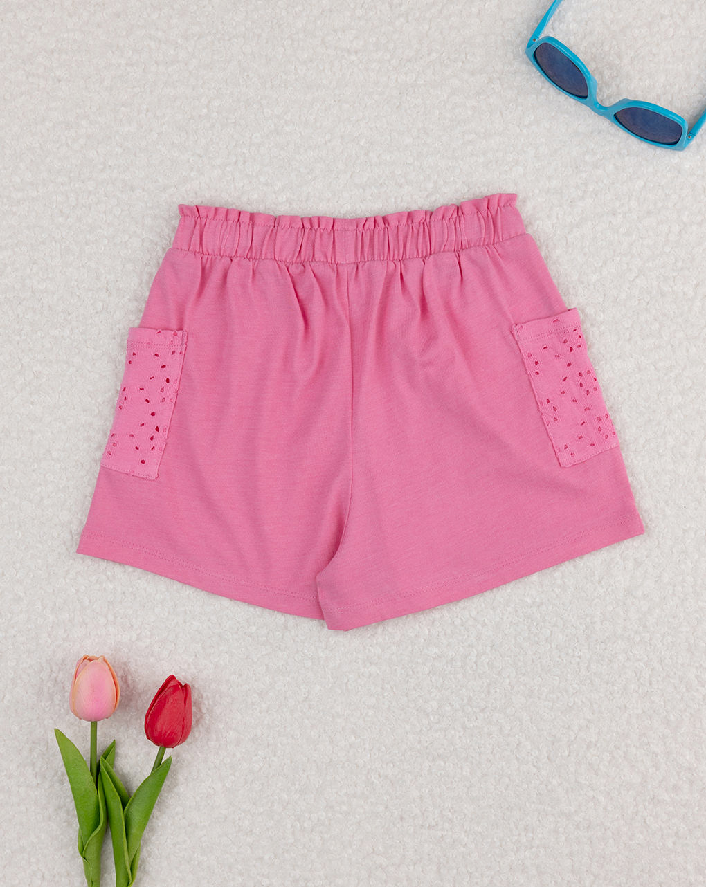 Shorts bimba sangallo rosa