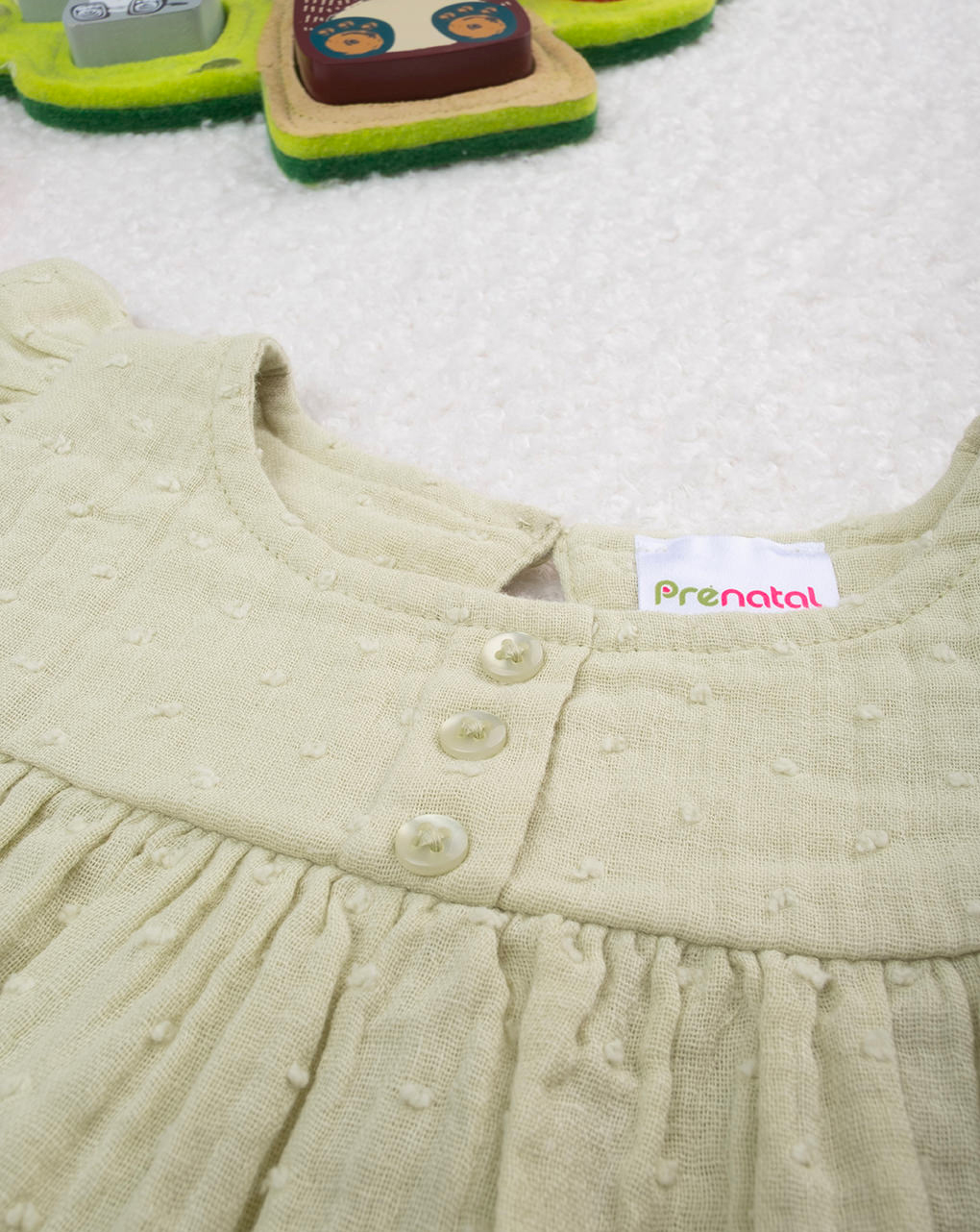 Camicia bimba verde