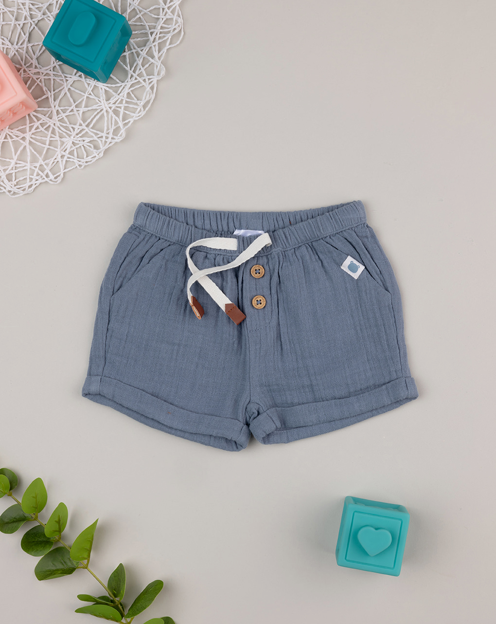 Shorts bimbo grigio