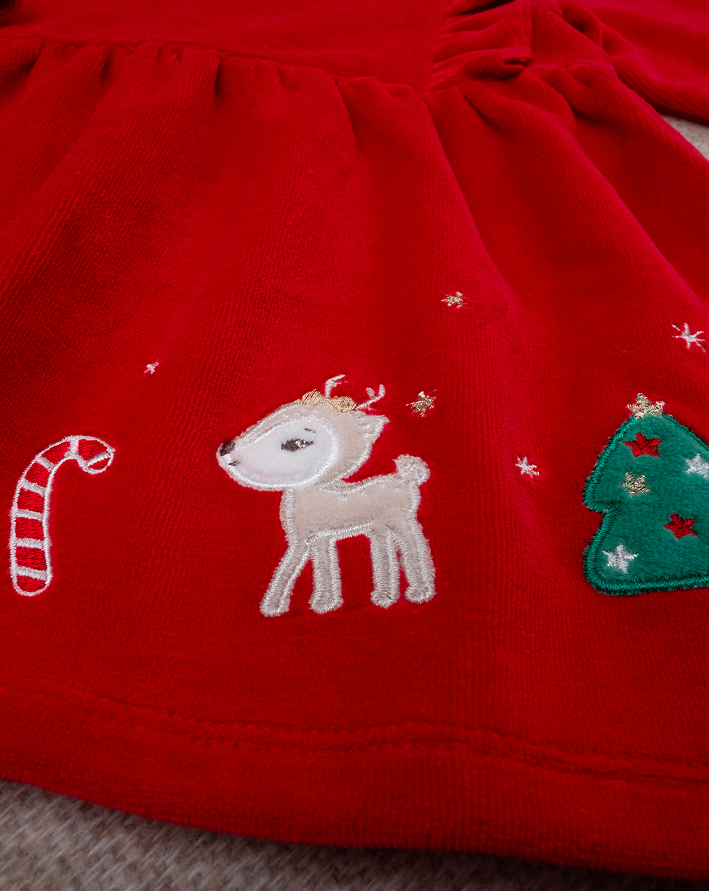 Completo bimba rosso organic cotton