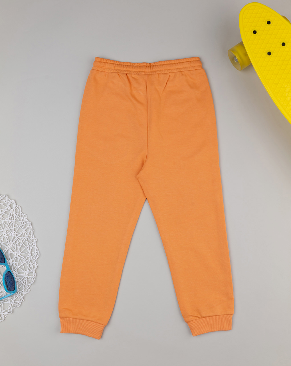 Pantalone bimbo arancione con tasche