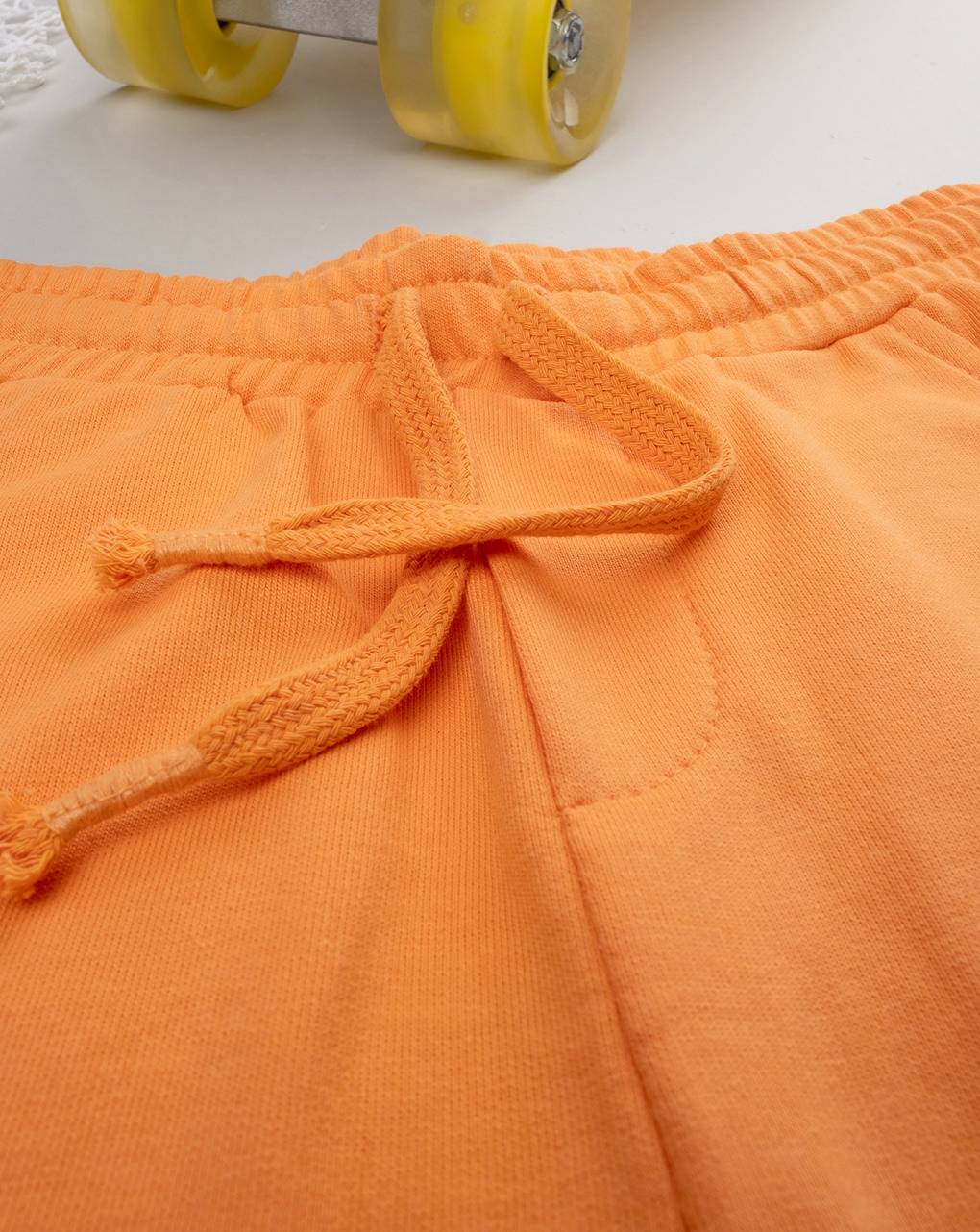 Pantalone bimbo arancione con tasche