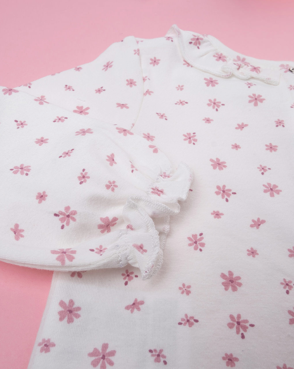 T-shirt bianca bimba allover
