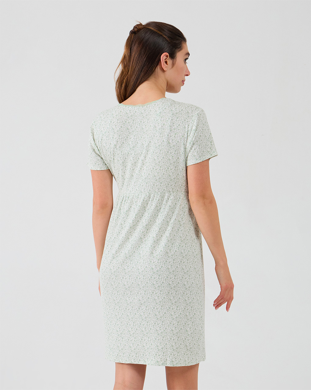 Camicia da notte premaman allattamento fantasia floreale