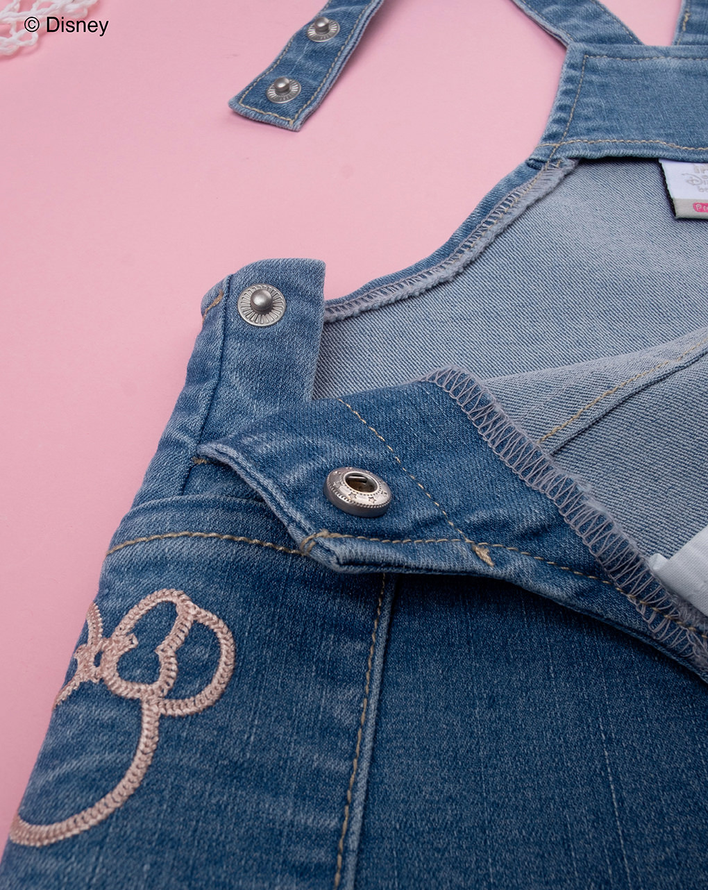 Salopette denim bimba minnie