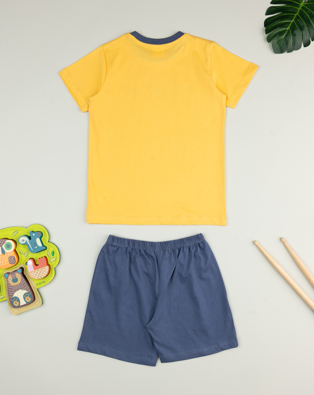 Pigiama bimbo giallo/blu