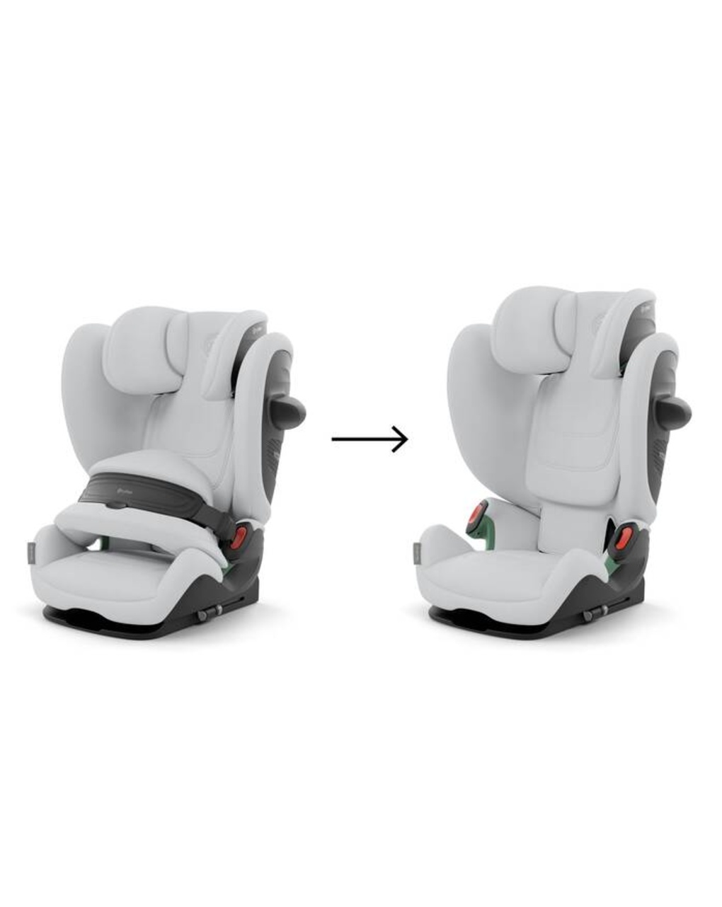 Seggiolino pallas g2 i-size fog grey light grey 76-150cm - cybex
