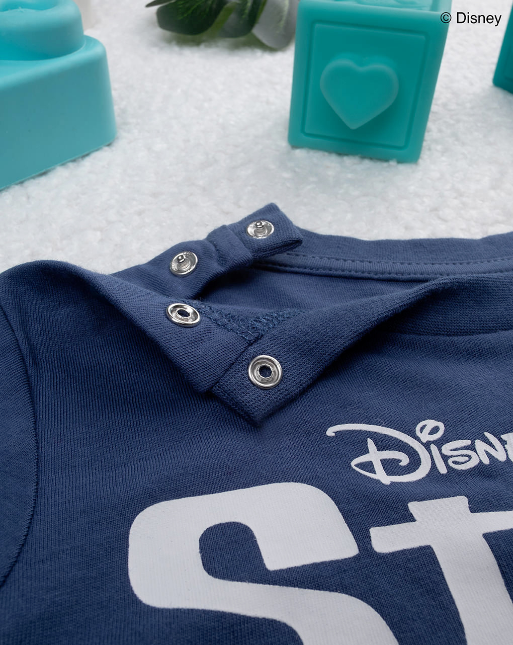 Pigiama lungo bimbo blu "stitch"