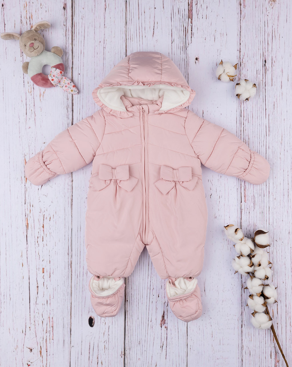 Steiff Tuta Da Neve Per Bambina – Calda, Morbida E Lavabile, Con Orsetto Teddy Per L'Inverno