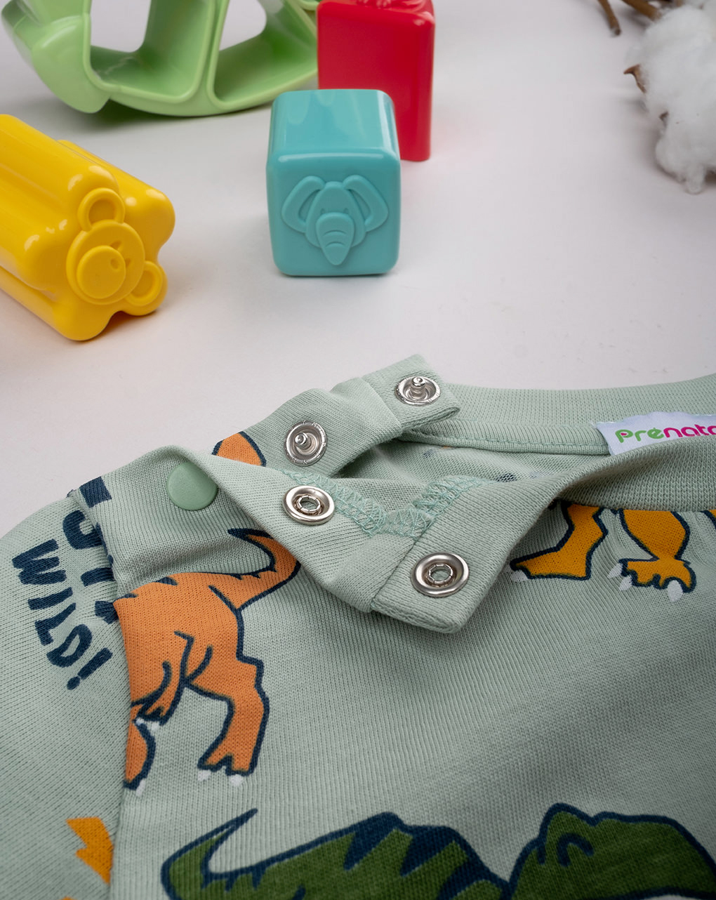 Pigiama bimbo verde dino