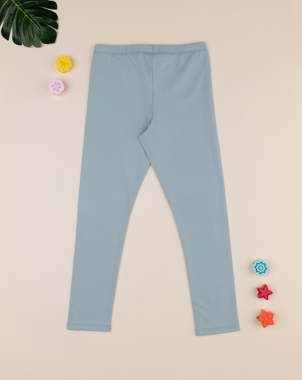 Legging bimba verde stampato