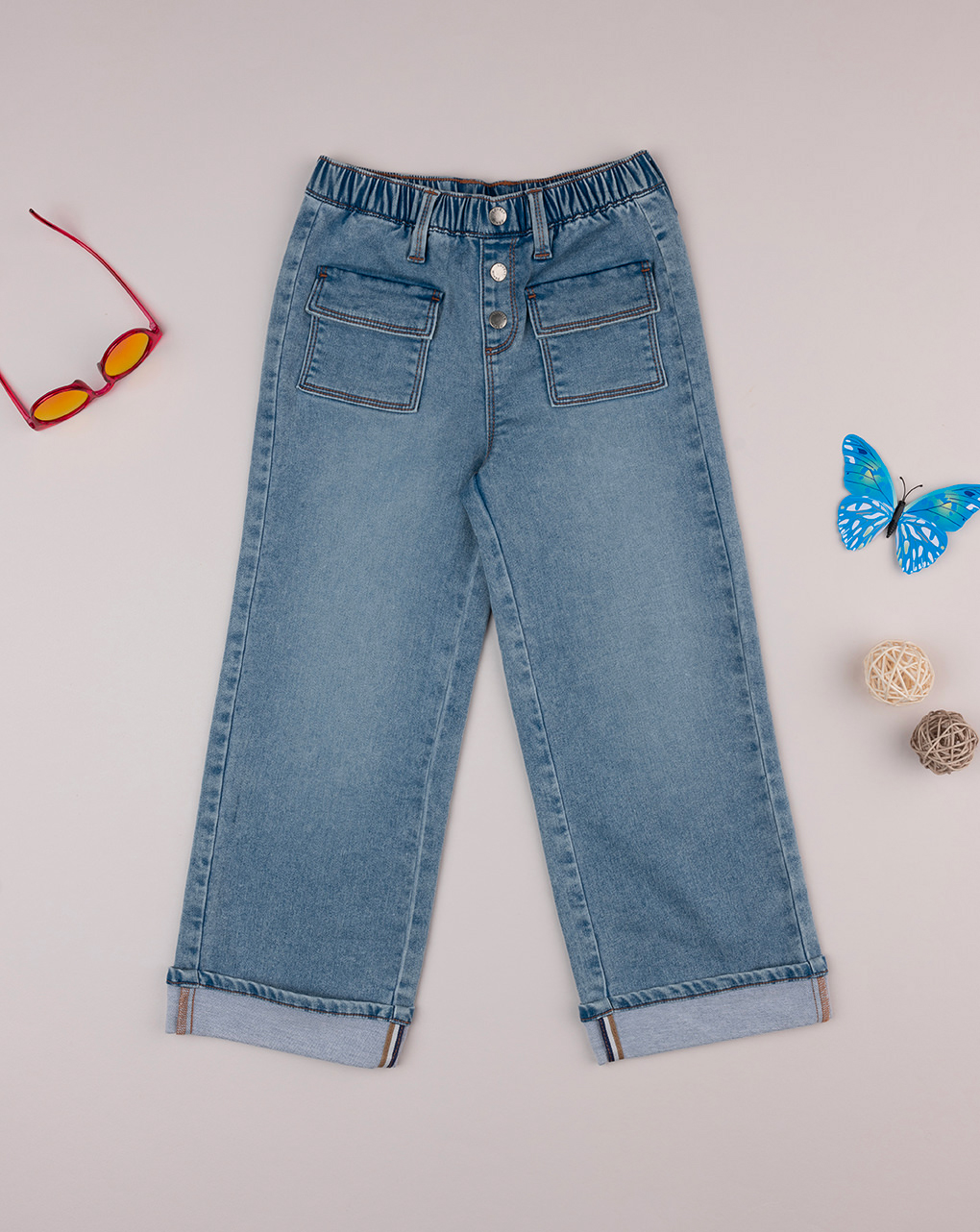 Pantapalazzo denim bimba