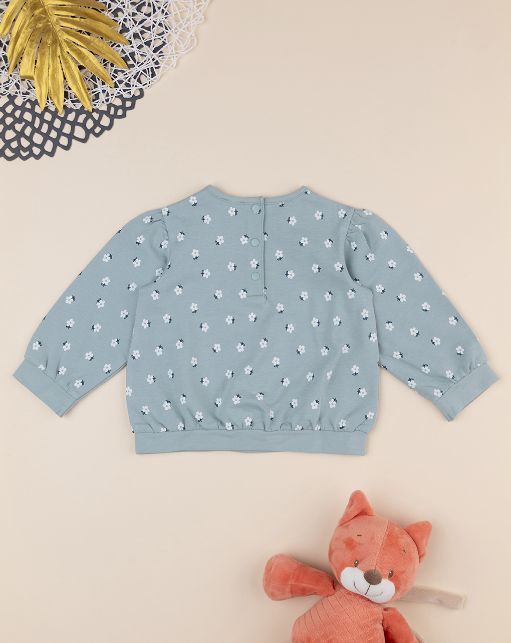 Maglia bimba verde stampa allover