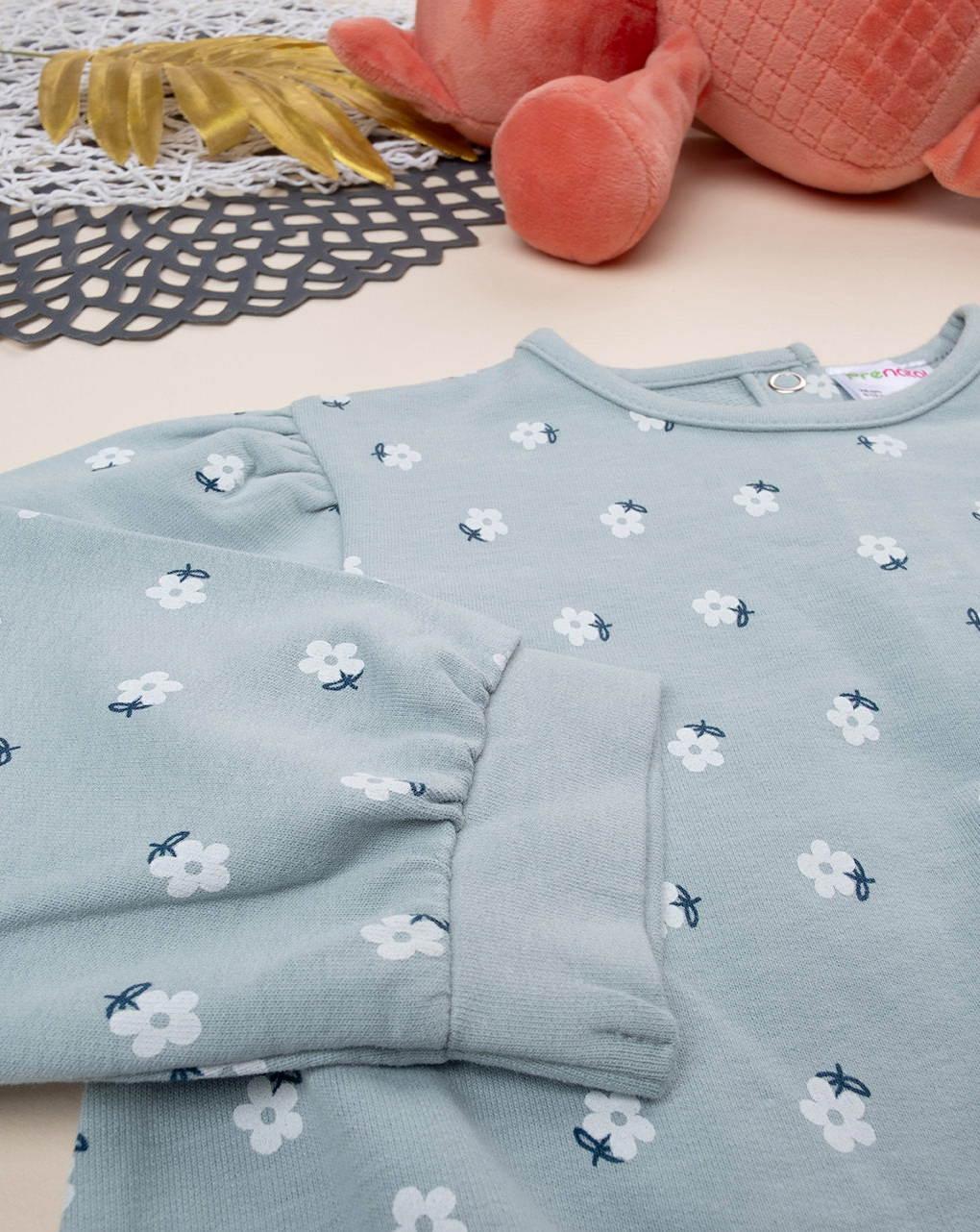 Maglia bimba verde stampa allover