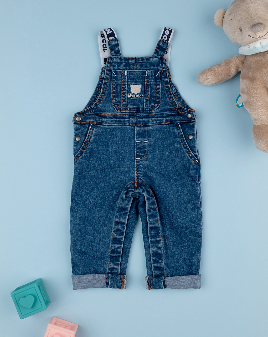 Salopette bimbo organic cotton