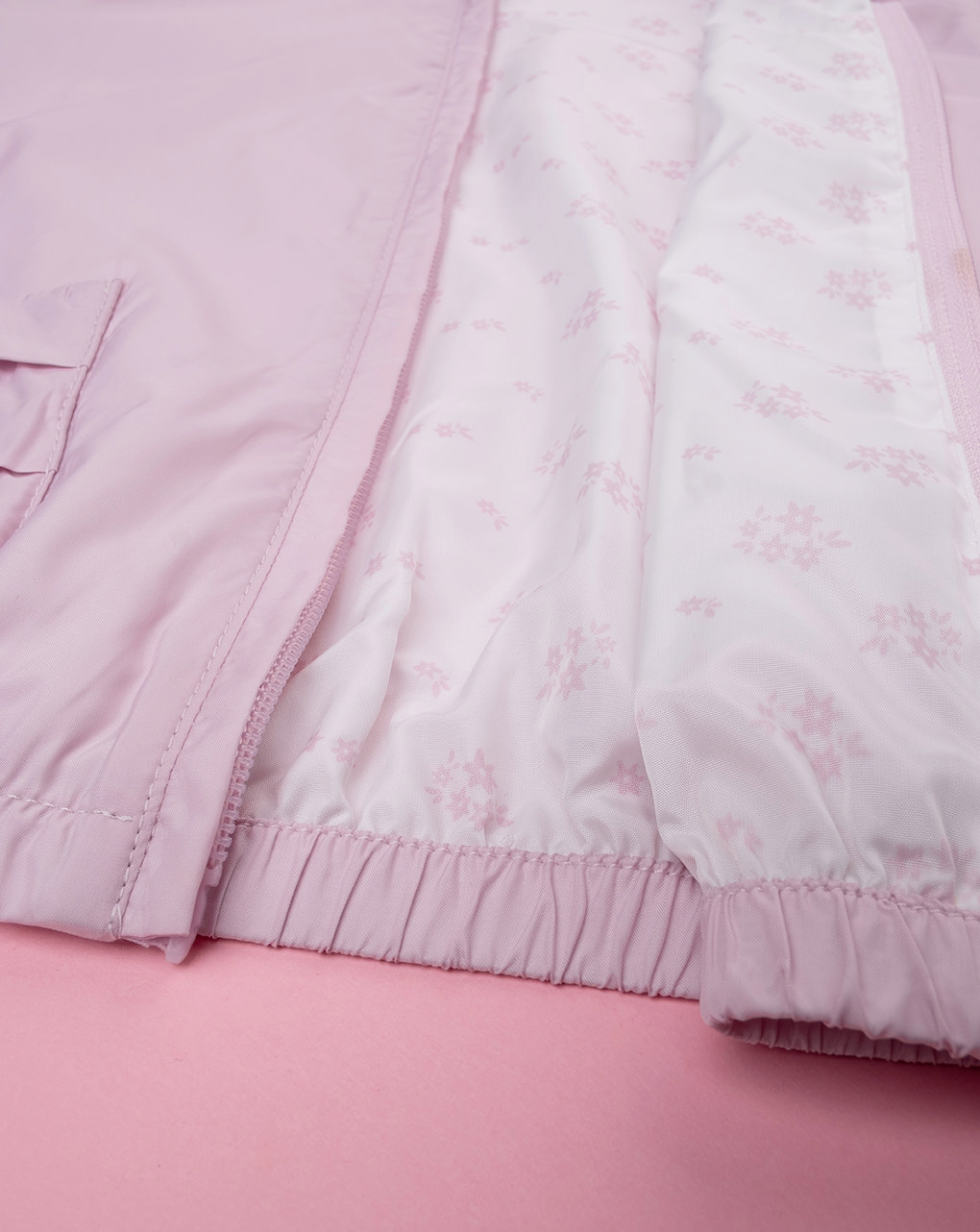 Giubbino antivento bimba rosa