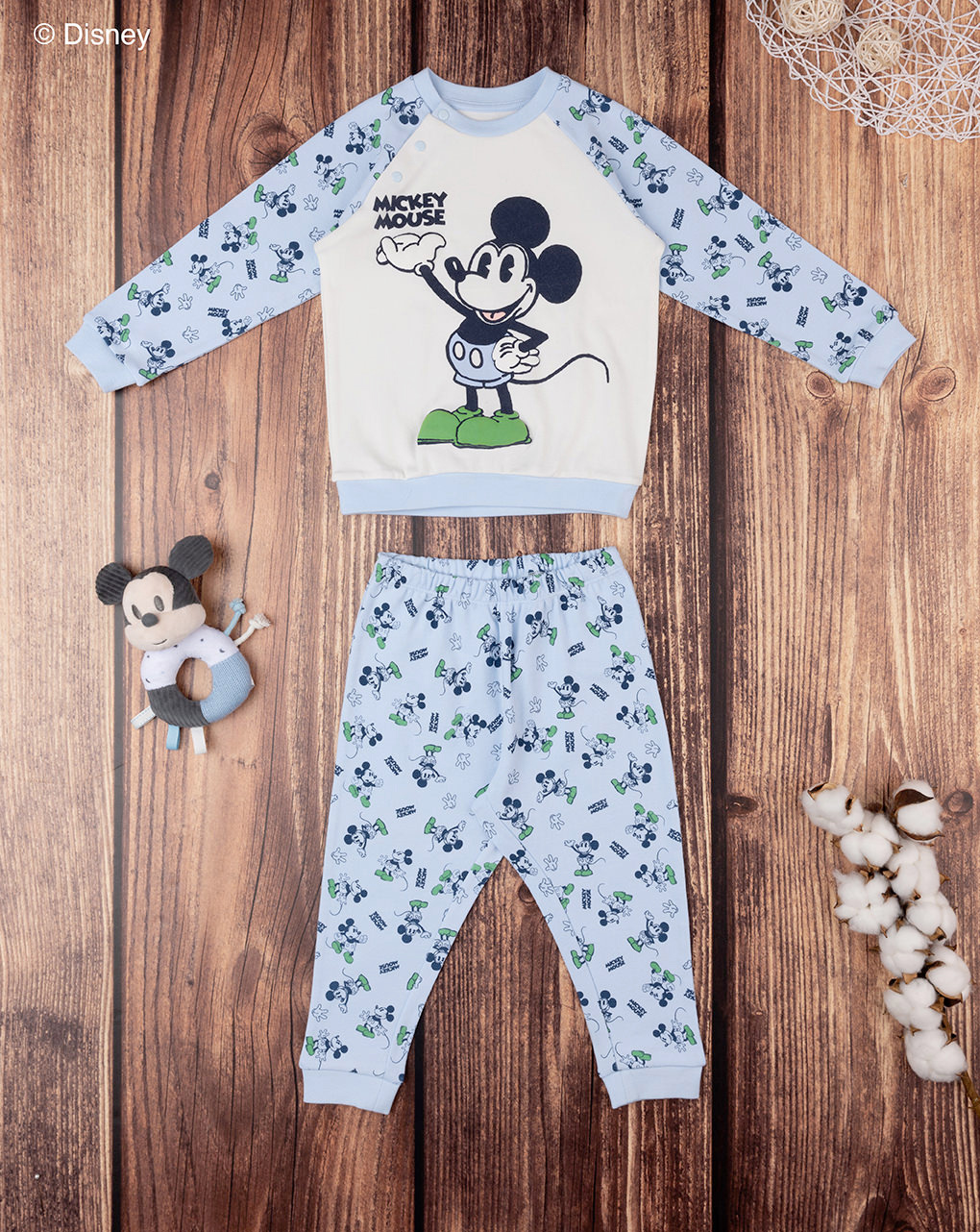 Pigiama bimbo 2 pezzi disney topolino