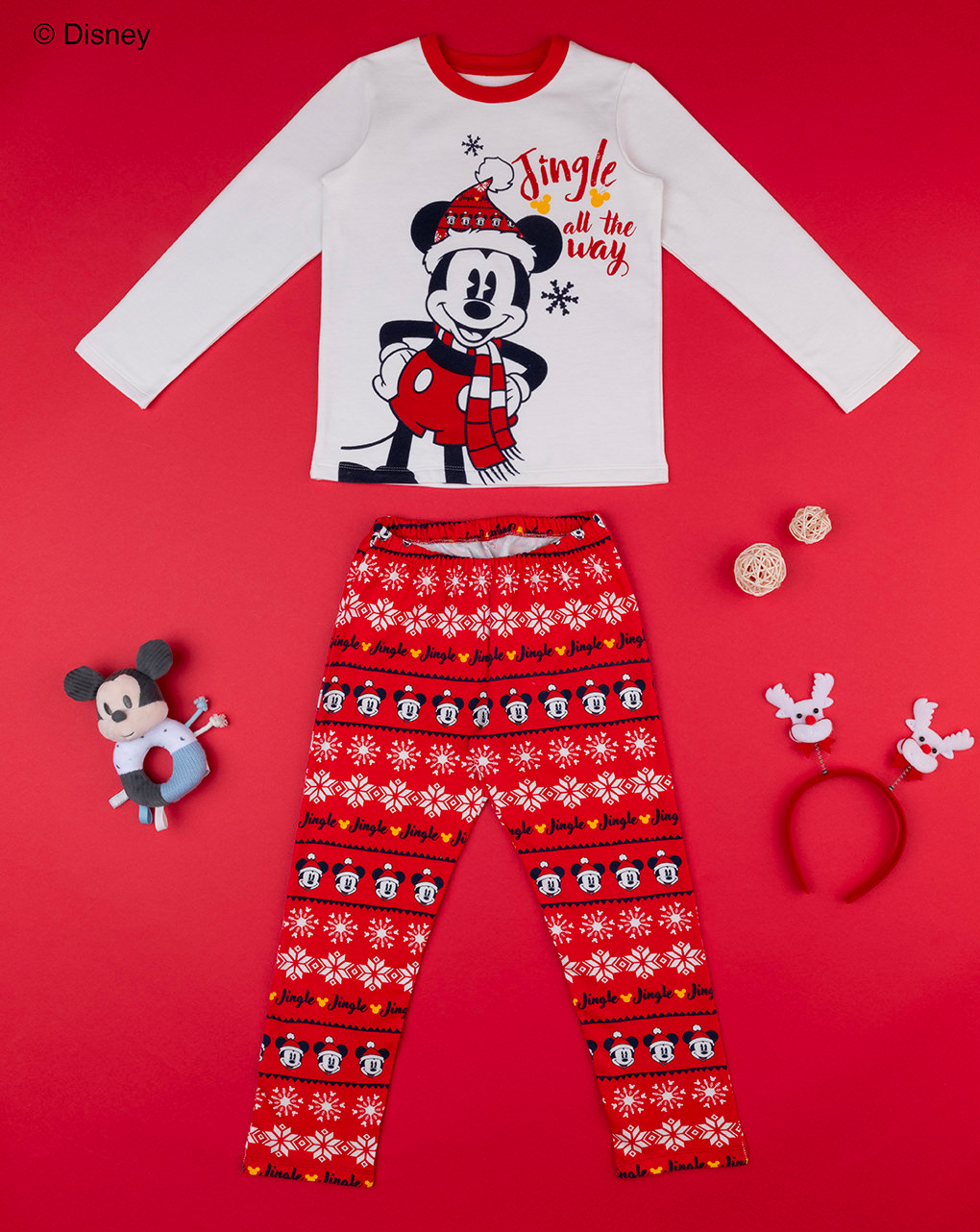 Pigiama bimbo mickey organic cotton