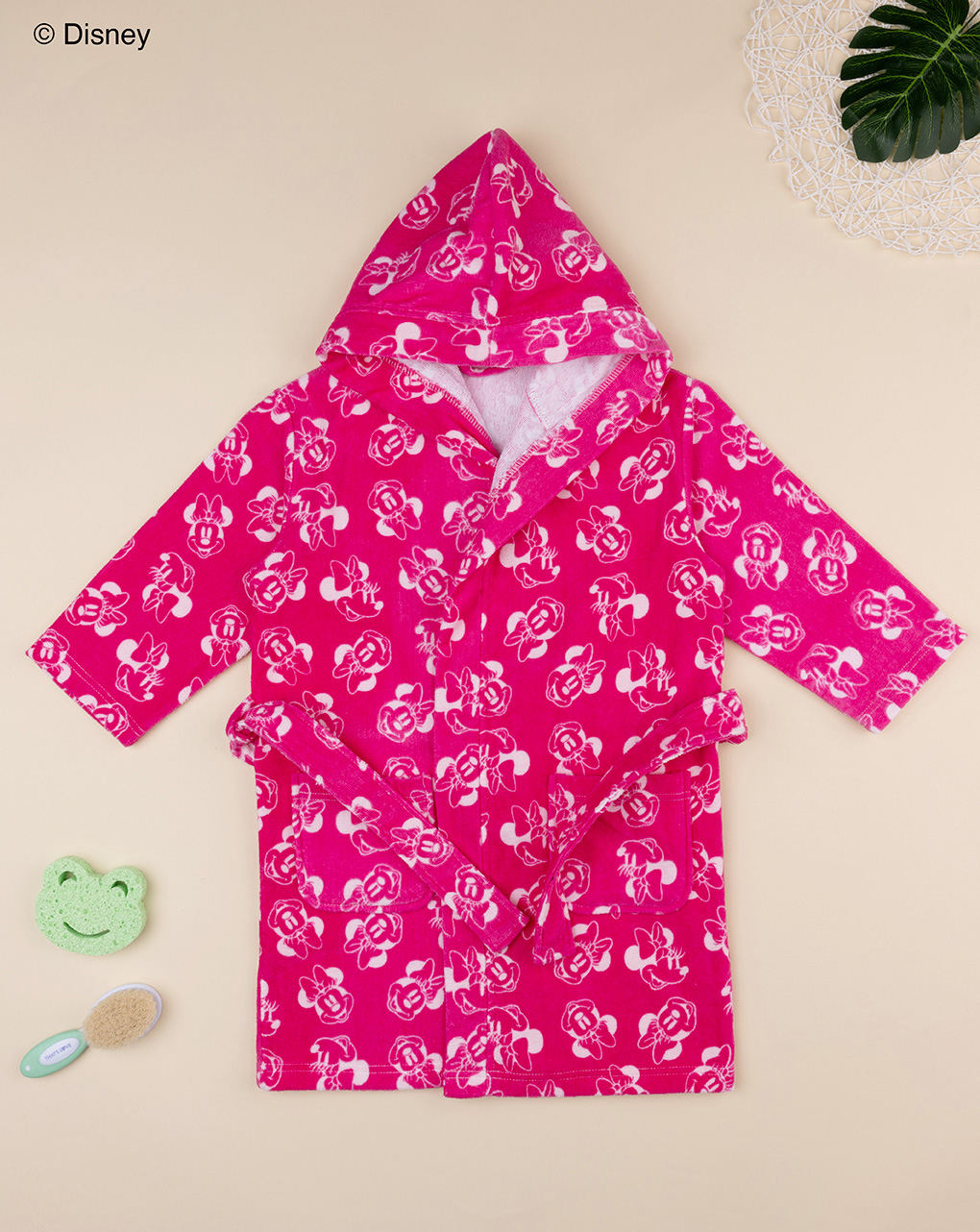 Accappatoio ciniglia bimba disney minnie