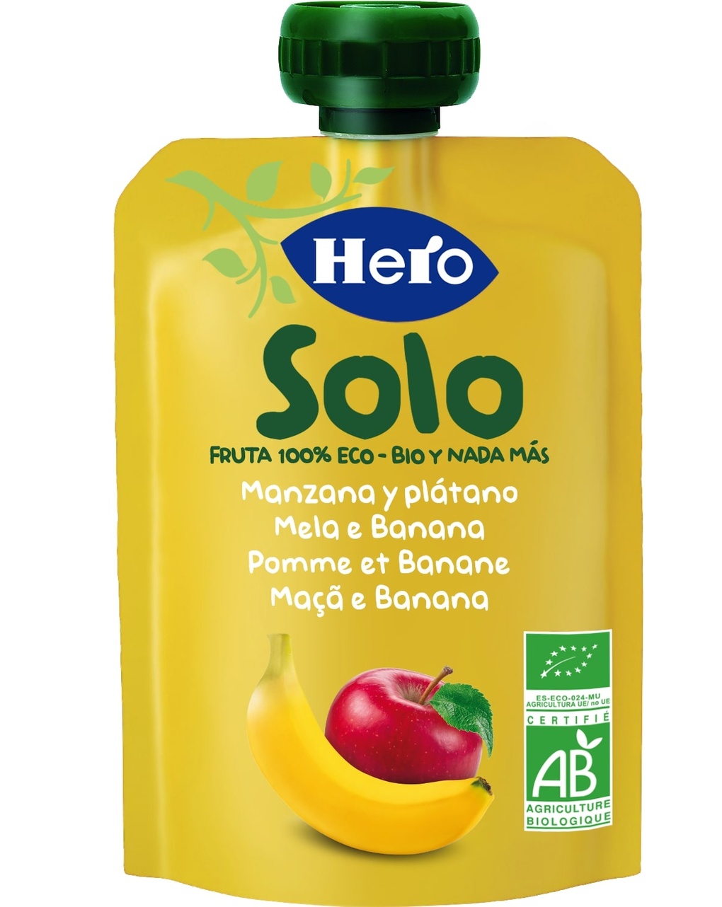 Hero baby pouch mela banana bio 100g