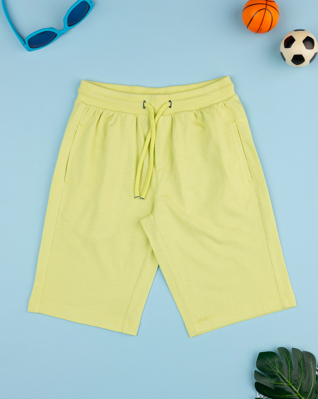Pantalone corto bimbo verde chiaro