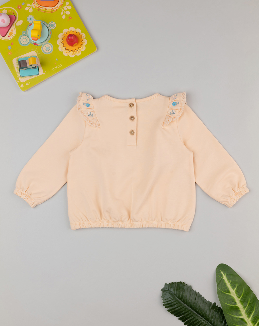 Maglia bimba arancione con ricami