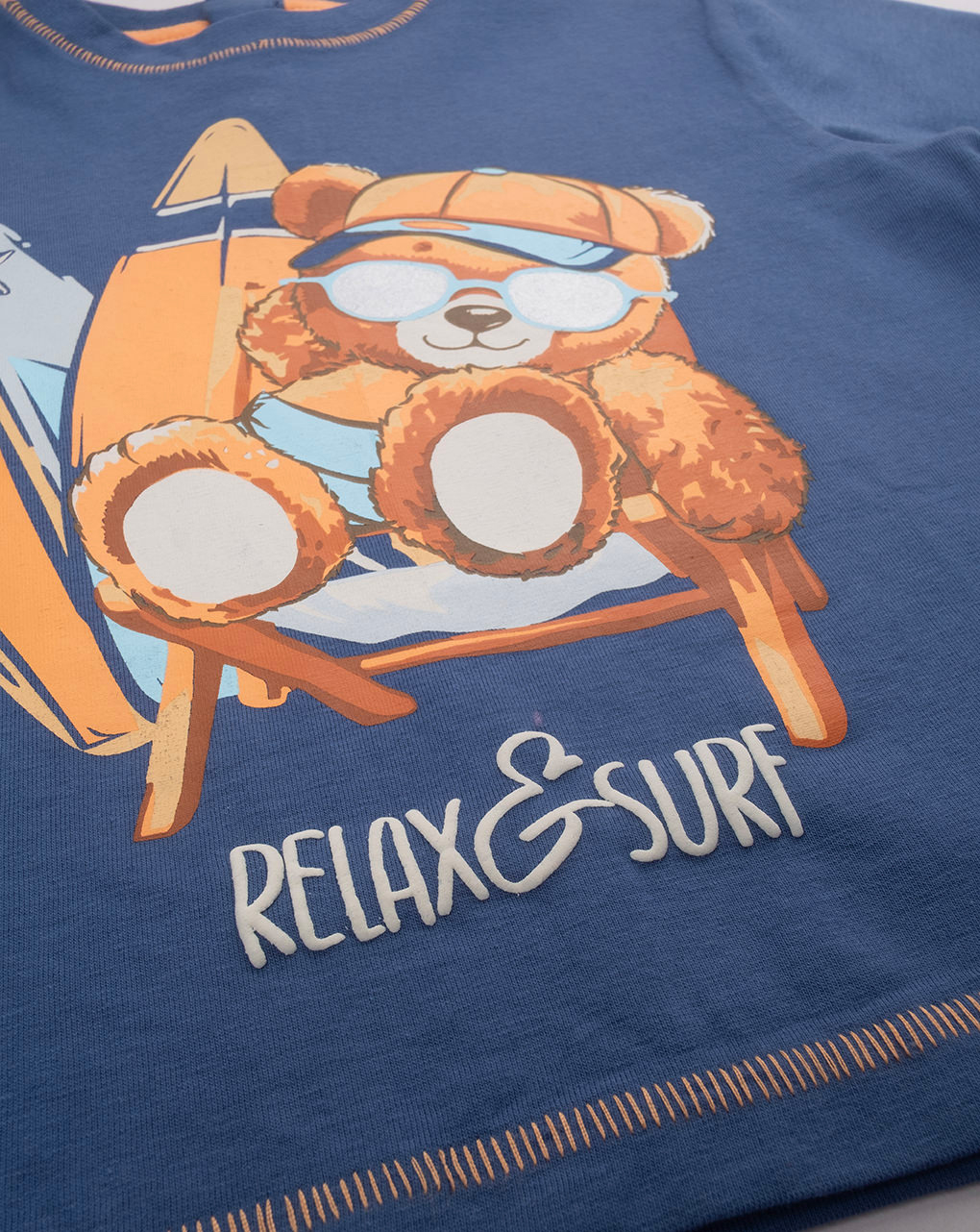 T-shirt bimbo blu orso