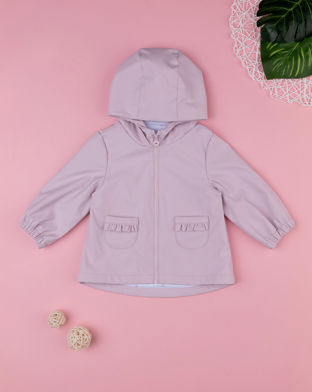 Giacca antivento bimba blu