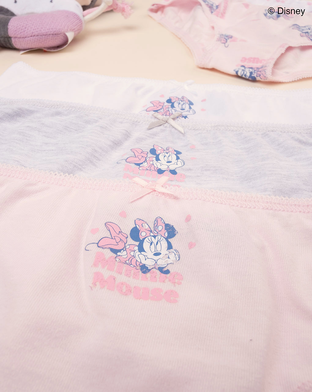 Pack 5 slip bambina disney minnie