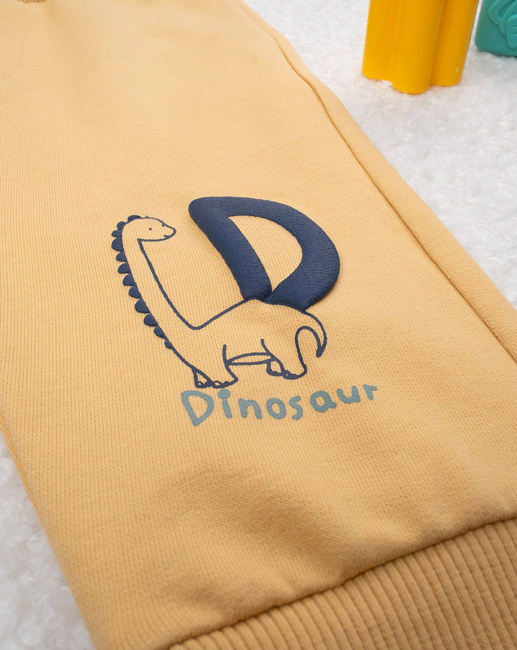 Completo jogging bimbo blu/giallo dinosauri