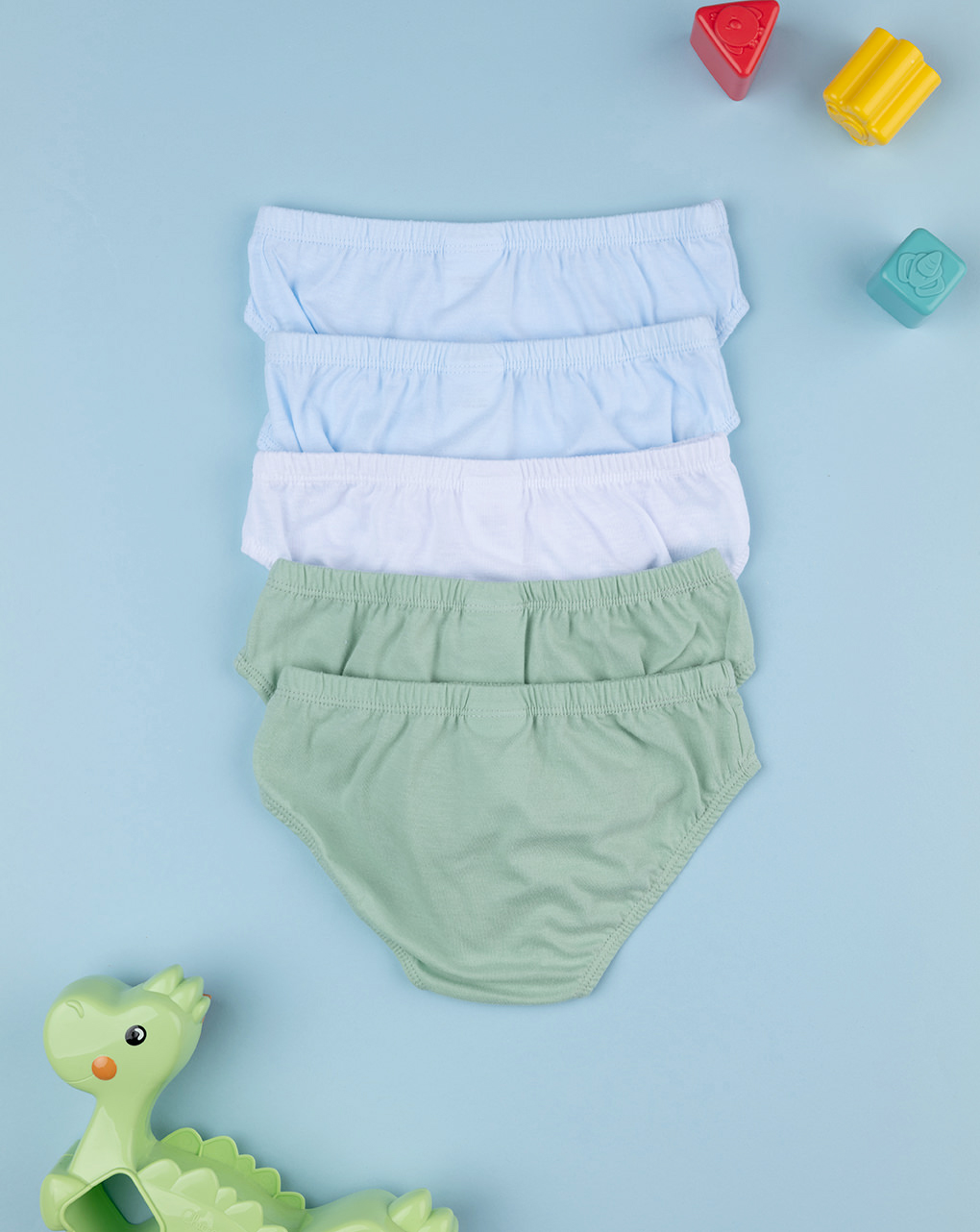 Pack 5 slip bimbo dinosauri
