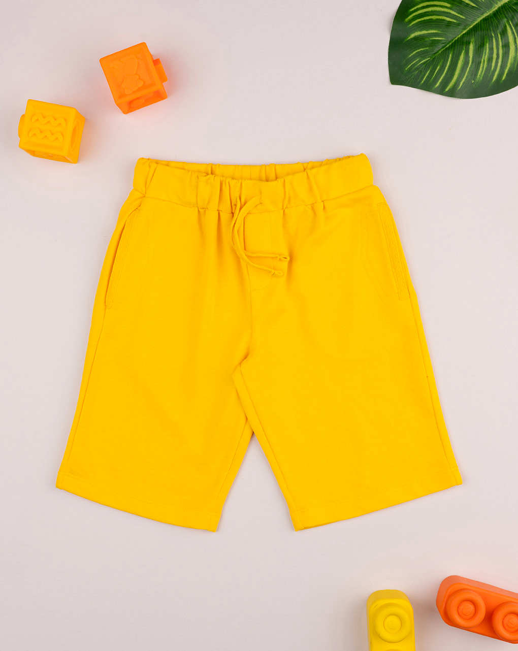Pantalone corto bimbo giallo