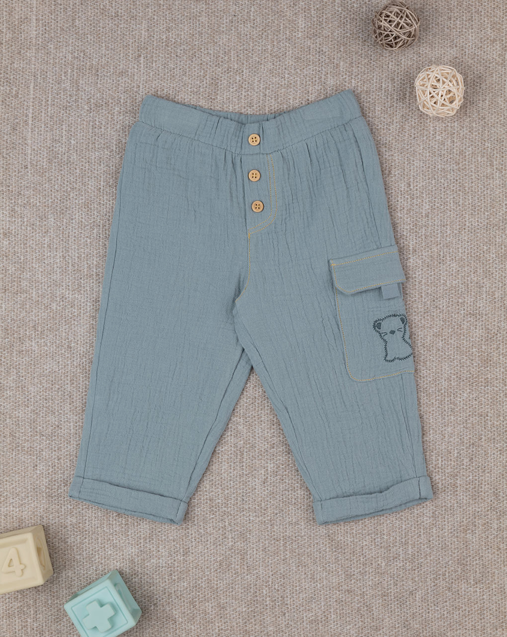 Pantalone bimbo verde