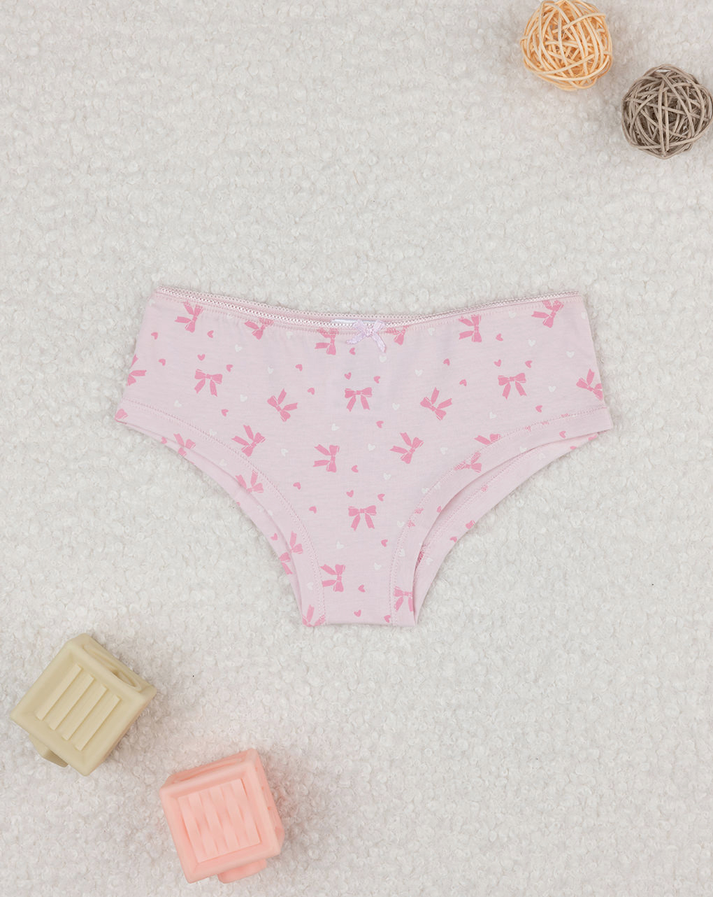 Slip bimba rosa fiochhi allover