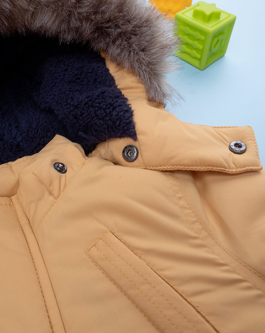 Piumino Bimbo Giallo Pile Interno - Prénatal