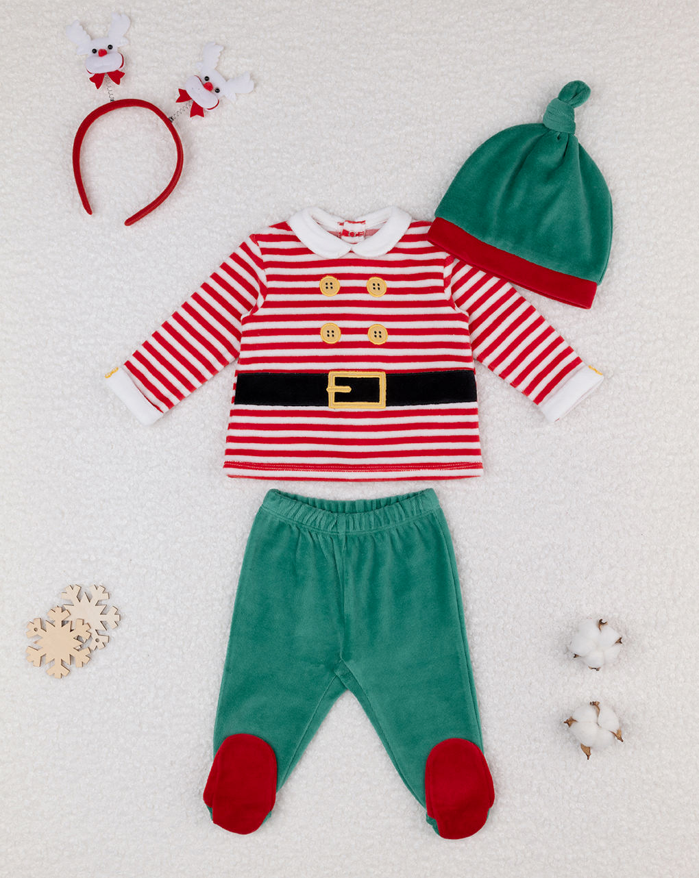 Completo folletto bimbo organic cotton