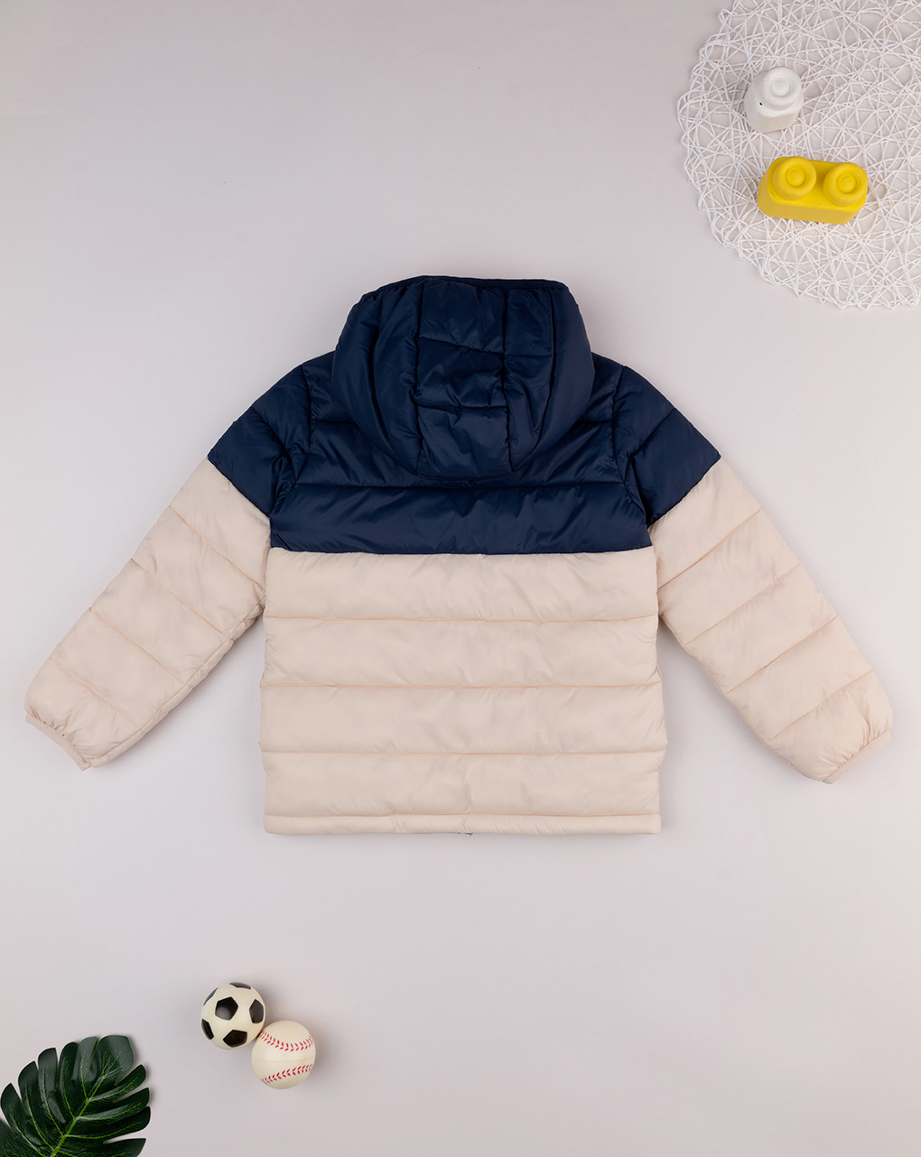 Piumino bimbo beige riciclato
