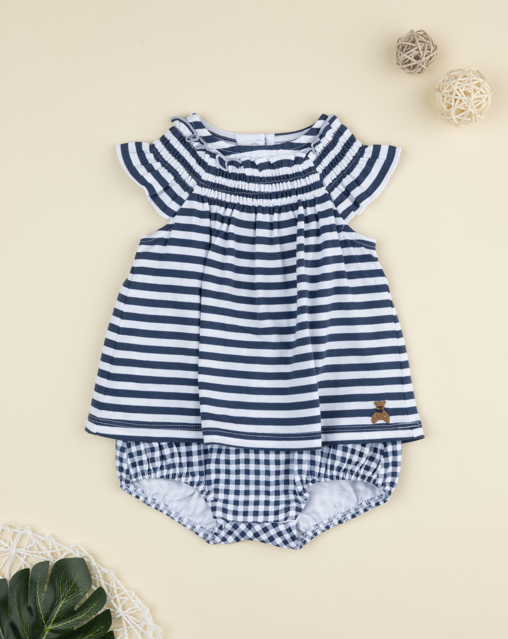 baby gi Pagliaccetto CON COLLO ROUCHES RV48G