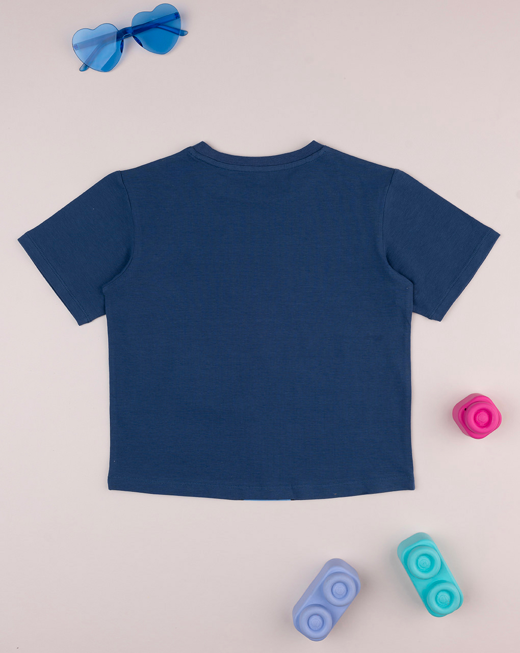 T-shirt bambino blu "stitch"