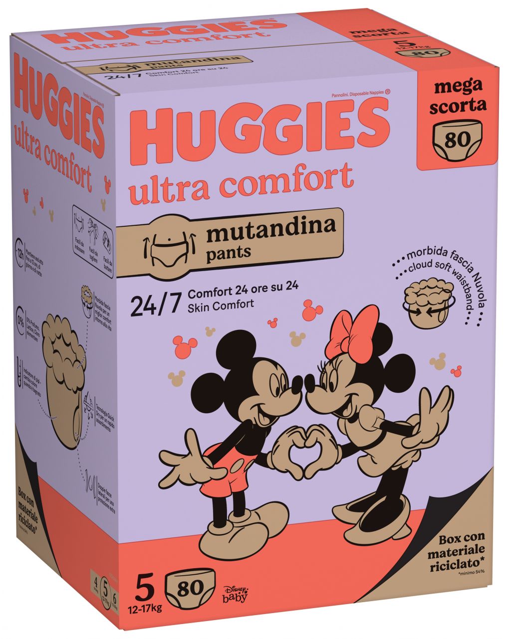 Pannolini little movers mutandina megapack tg.5 - 80 pezzi - huggies