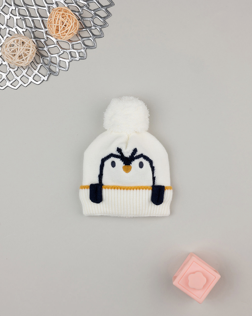 Berretto invernale bimbo pinguino